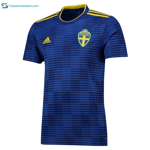 Camiseta Suecia 2ª 2018 Azul